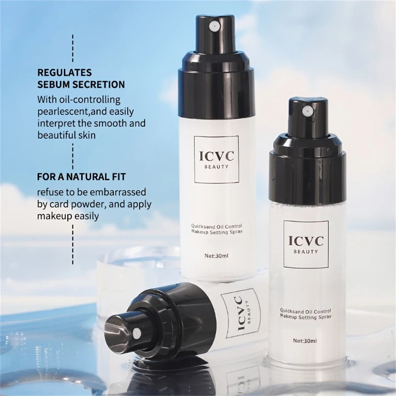 Spray de réglage de maquillage professionnel, Spray de Fixation de contrôle de l'huile, cosmétiques durables, mat naturel et rafraîchissant pour femmes