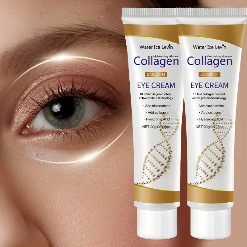 Crème pour les yeux au collagène, soin Anti-cernes, sacs pour les yeux, raffermissant, hydratant, soin pour les yeux
