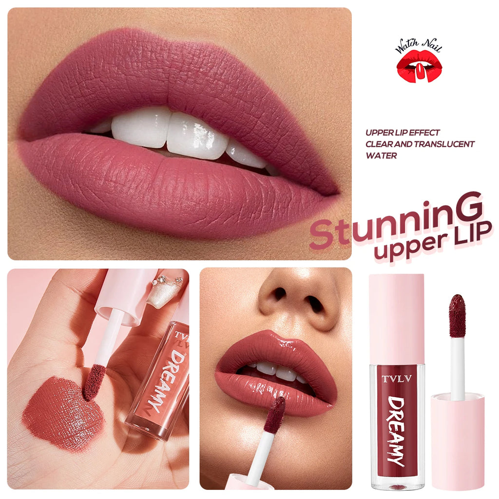 Ensemble de maquillage pour vernis à lèvres rouge, 10 couleurs, exquis, pratique, confortable, Portable, facile à appliquer