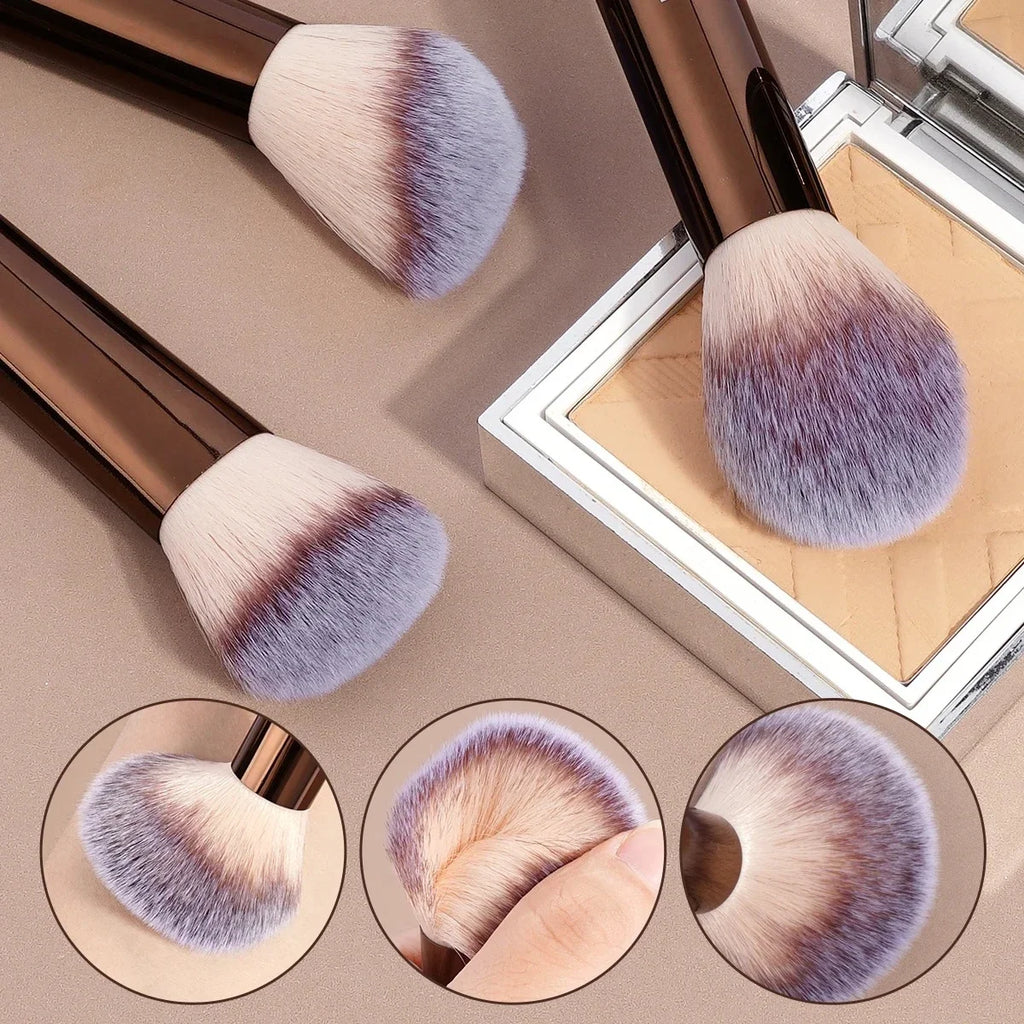 Ensemble de pinceaux de maquillage 12 pièces-pinceaux pour fond de teint, correcteur, fard à paupières et Blush pour le visage
