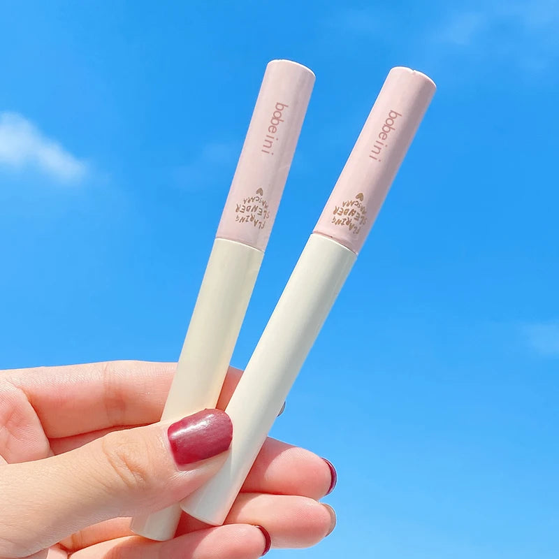 Mascara imperméable et sans maquillage, base allongée, cryptée, mince, bouclée et durable sans bavure