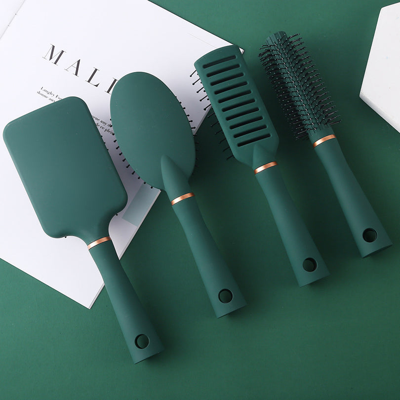 1 shunfa coussin d'air peigne cheveux cuir massage peigne coiffant peigne cheveux bouclés peigne