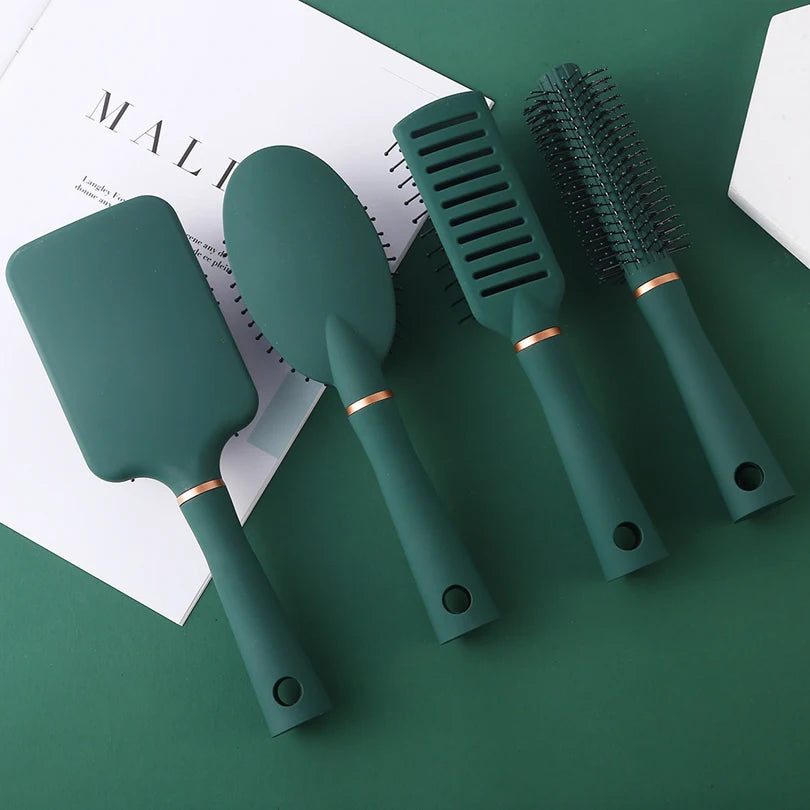 1 shunfa coussin d'air peigne cheveux cuir massage peigne coiffant peigne cheveux bouclés peigne