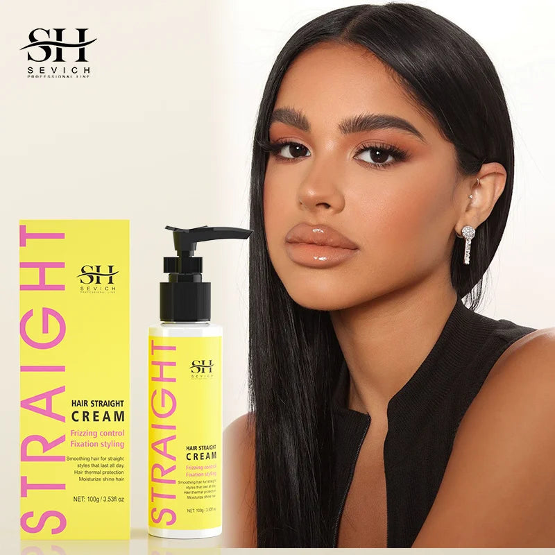 SEVICH – crème lissante à la kératine, revitalisante réparatrice pour cheveux, crème correctrice de protéines pour Salon de coiffure, réduit les cheveux crépus et secs