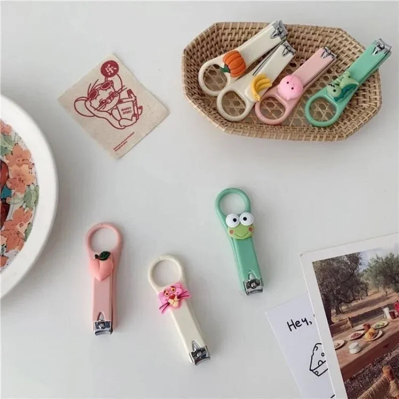 Kawalmovies-Coupe-ongles grenouille coloré pour enfant, ciseaux de pédicure, outil de manucure et de beauté