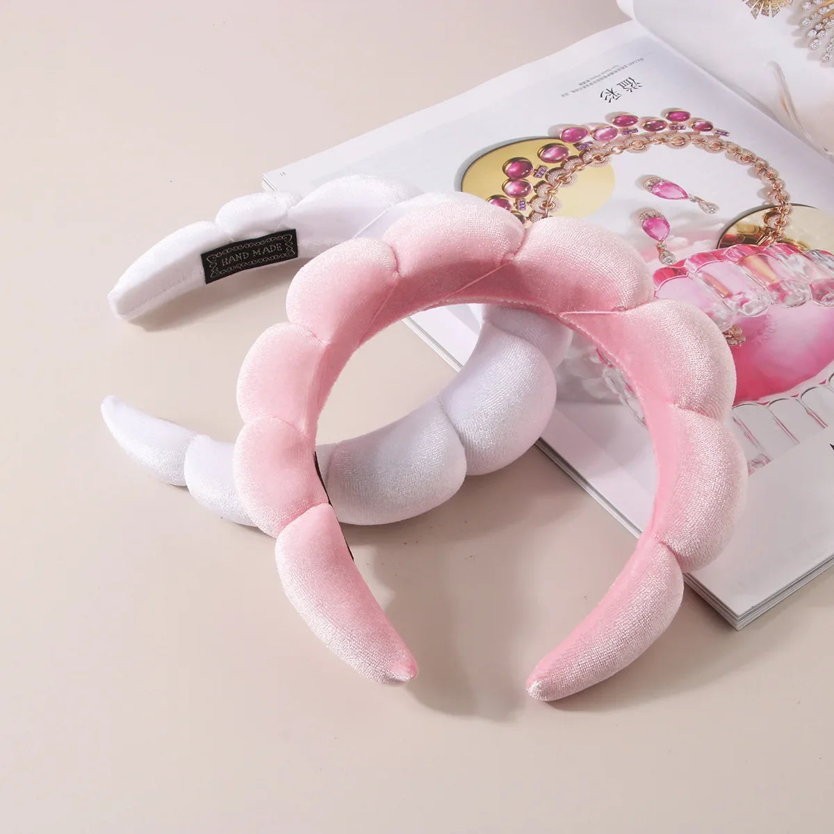 Bandeaux de sauna en éponge bouffante pour femmes et filles, masque facial de yoga, cheveux de sport, lavage du visage, soins de la peau, spa de maquillage, 3 pièces par ensemble