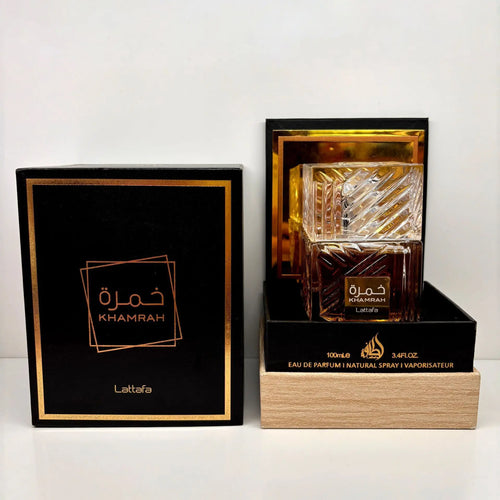 1 paquet de parfum Lattafa Khamrah 3,4 oz/100 ml 3,4 oz/100 ml-parfum chaud à la vanille et à la cannelle, spray de parfum unisexe