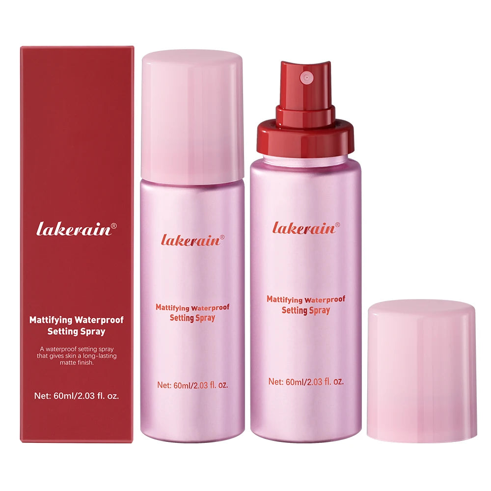 Spray de réglage imperméable et mat, Base mate brillante, huile de contrôle du maquillage, Non collant, fixateur de maquillage imperméable pour toutes les peaux