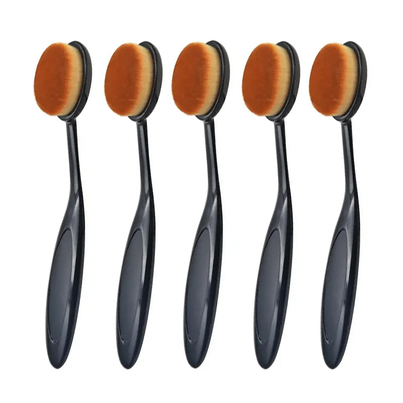 1/2/5 pièces grande brosse de fond de teint brosse à dents forme maquillage outils de maquillage obtenir une Application rapide et uniforme de crèmes et de poudres cosmétiques