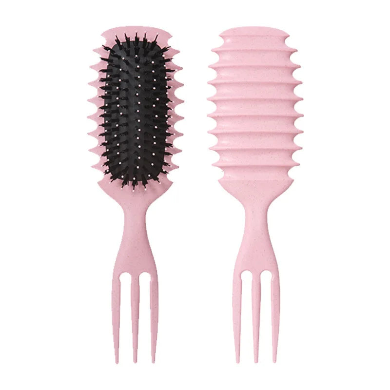 Brosse coiffante pour cheveux bouclés Candy Bursh: boucles définies sur cheveux mouillés, poils en Nylon, peigne démêlant et volumateur pour tous les types de cheveux, 1 pièce