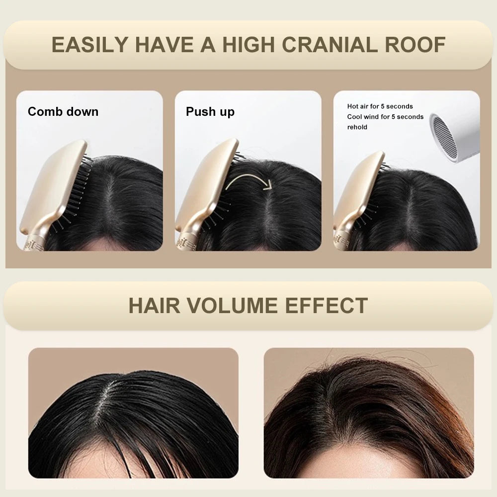 CALIYI cheveux Massage coussin d'air peigne brosse cuir chevelu brosse à cheveux démêlant antistatique Salon SPA coiffure outil de coiffure ovale rond