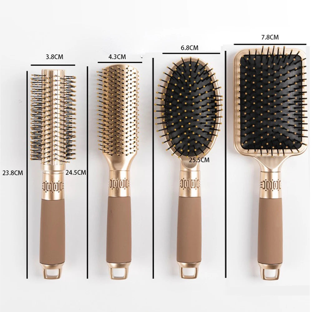 CALIYI cheveux Massage coussin d'air peigne brosse cuir chevelu brosse à cheveux démêlant antistatique Salon SPA coiffure outil de coiffure ovale rond