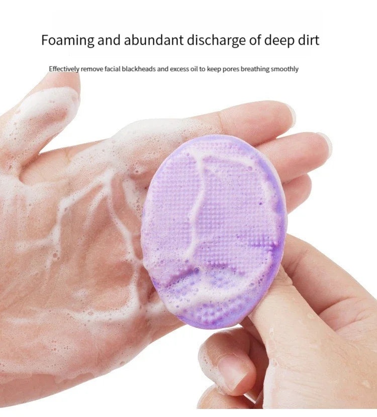 Brosse de lavage du visage en Silicone, nettoyage des Pores, shampoing pour bébé, brosse de bain pour bébé, cheveux doux, peigne rond, usage domestique