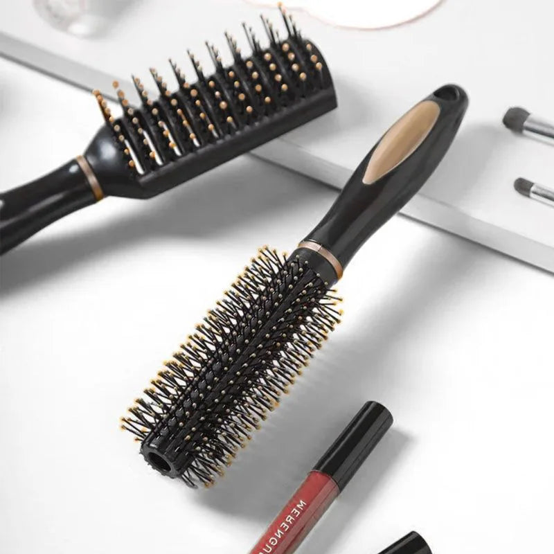 Peigne de massage en plastique pour cheveux bouclés, soins pratiques, masseur de tête SPA, ménage, sac gonflable