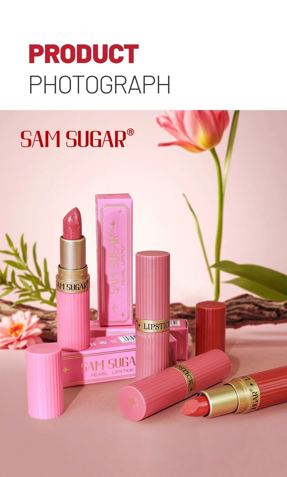 Rouge à lèvres luxueux à paillettes métalliques, rose chair, longue durée, imperméable, ne se décolore pas, perle scintillante, brillant à lèvres marron, maquillage