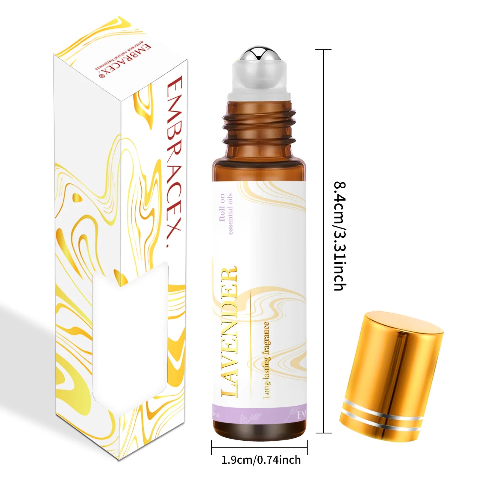 Huiles essentielles à rouleau de lavande 10ml, parfum pour femmes, huiles de Massage pour le corps, soins de la peau, cadeaux de vacances, soins des ongles hydratants