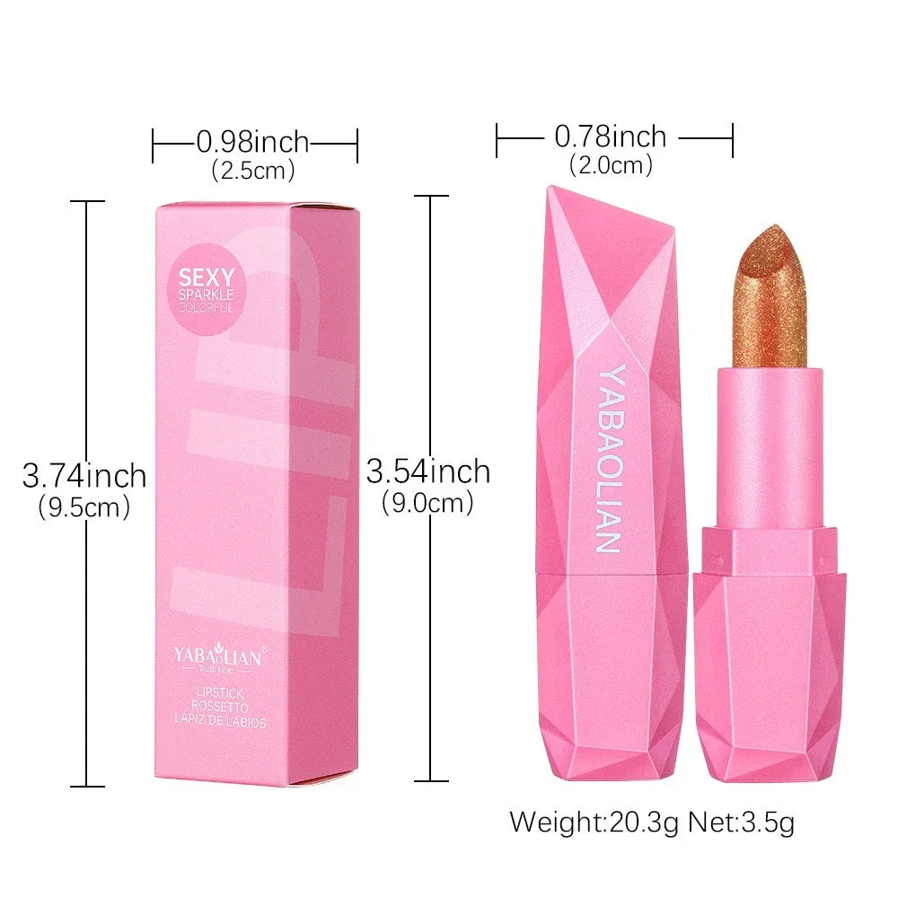 Rouge à lèvres doré à sable mouvant, 6 couleurs, à paillettes fines, hydratant, soyeux, sirène, auureate, maquillage imperméable longue durée pour les lèvres
