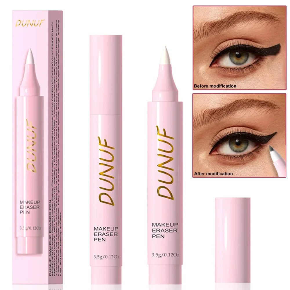 Stylo gomme de maquillage pour lèvres, yeux, outil de nettoyage des pores du visage, crayon dissolvant doux, formule sans traction, soins de la peau indispensables