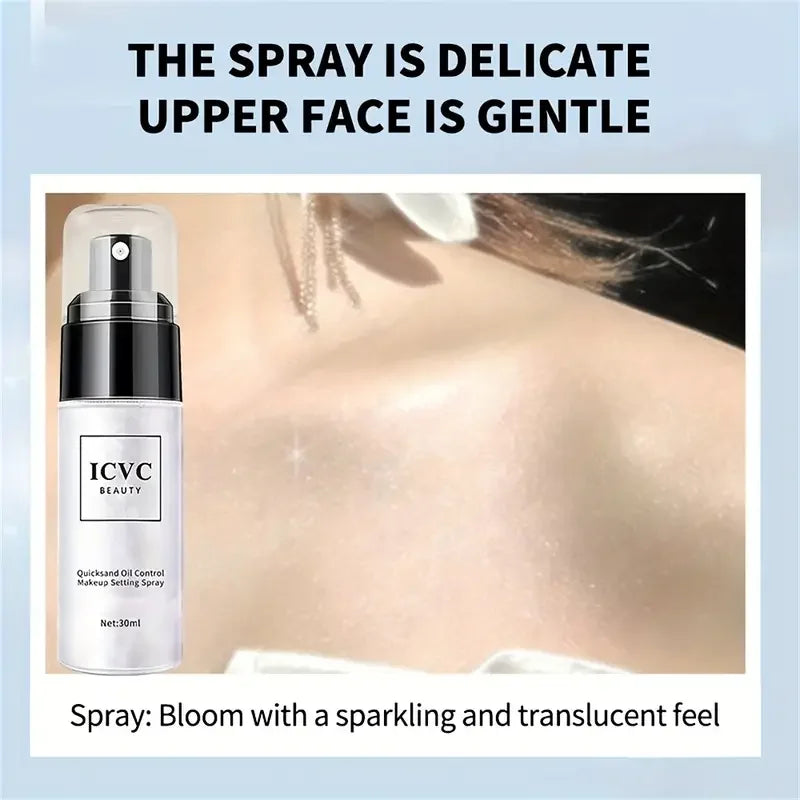 Spray de réglage de maquillage professionnel, Spray de Fixation de contrôle de l'huile, cosmétiques durables, mat naturel et rafraîchissant pour femmes