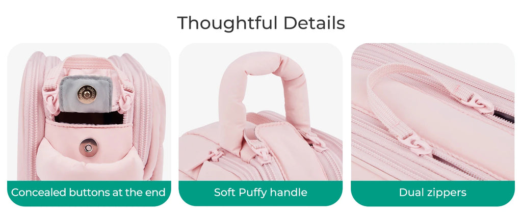 BAGSMART trousse de toilette de voyage sac cosmétique étanche pour femme sac de rangement de produits de soins de la peau de grande capacité sac de bain sec et humide