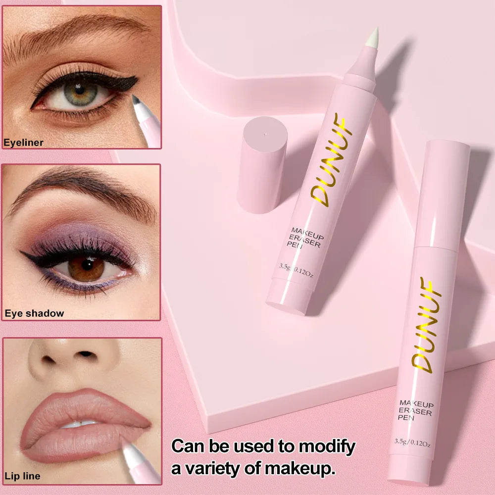 Stylo gomme de maquillage pour lèvres, yeux, outil de nettoyage des pores du visage, crayon dissolvant doux, formule sans traction, soins de la peau indispensables