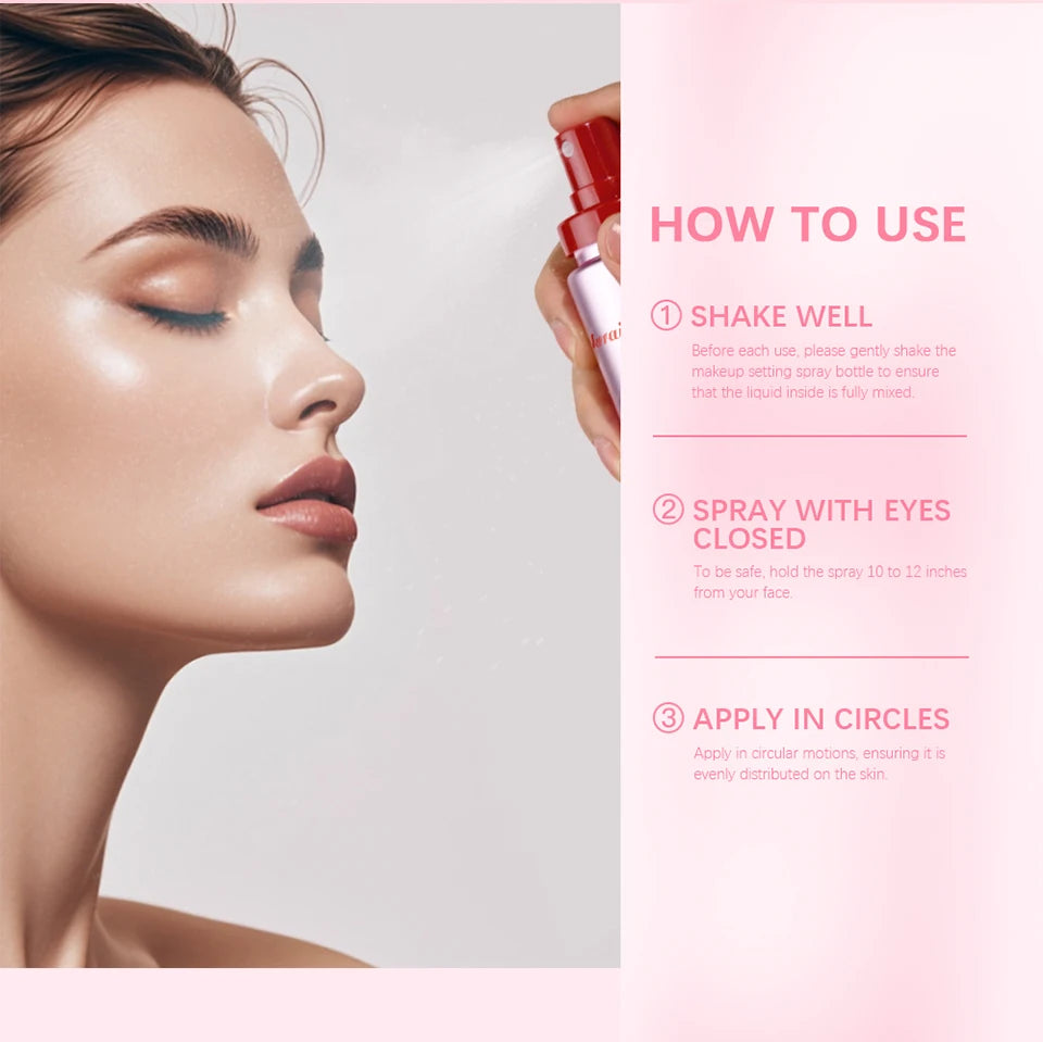 Spray de réglage imperméable et mat, Base mate brillante, huile de contrôle du maquillage, Non collant, fixateur de maquillage imperméable pour toutes les peaux