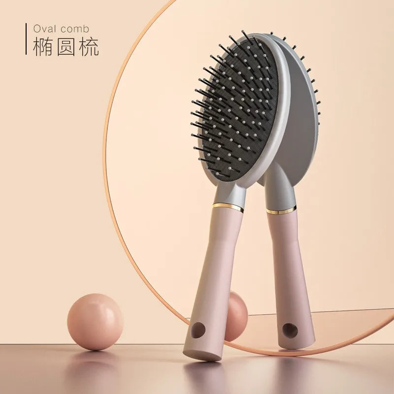 1 shunfa coussin d'air peigne cheveux cuir massage peigne coiffant peigne cheveux bouclés peigne