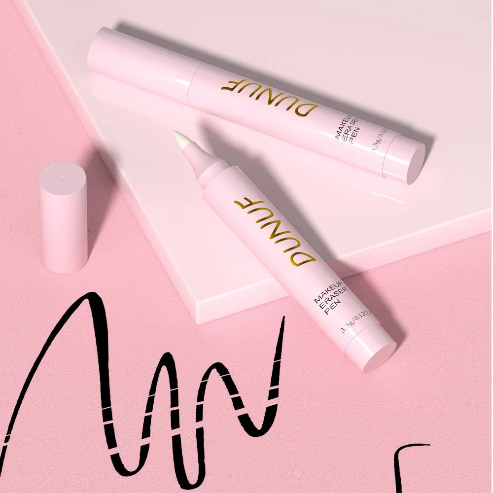 Stylo gomme de maquillage pour lèvres, yeux, outil de nettoyage des pores du visage, crayon dissolvant doux, formule sans traction, soins de la peau indispensables
