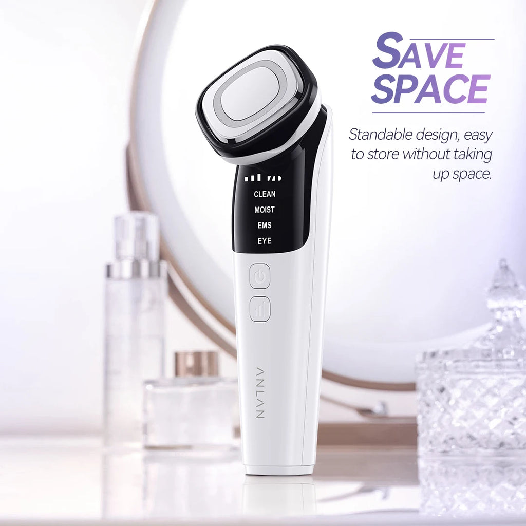 ANLAN EMS masseur Facial Lifting du visage LED Photon nettoyage en profondeur yeux peau rides suppression chaleur Vibration soins de la peau dispositif de beauté