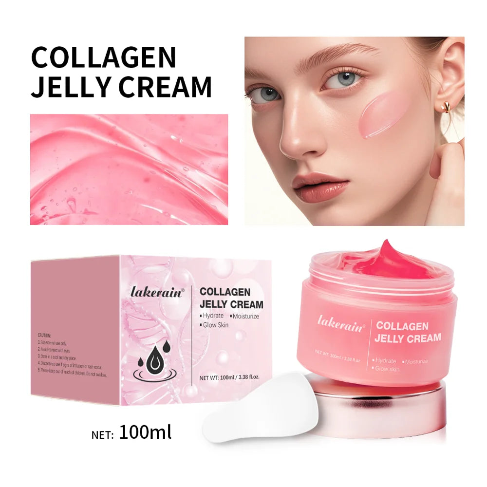 Crème hydratante à la gelée de collagène, Niacinamide, collagène hydrolysé, raffermissant, apaisant, Anti-âge, fermeté, hydratation, soins pour la peau