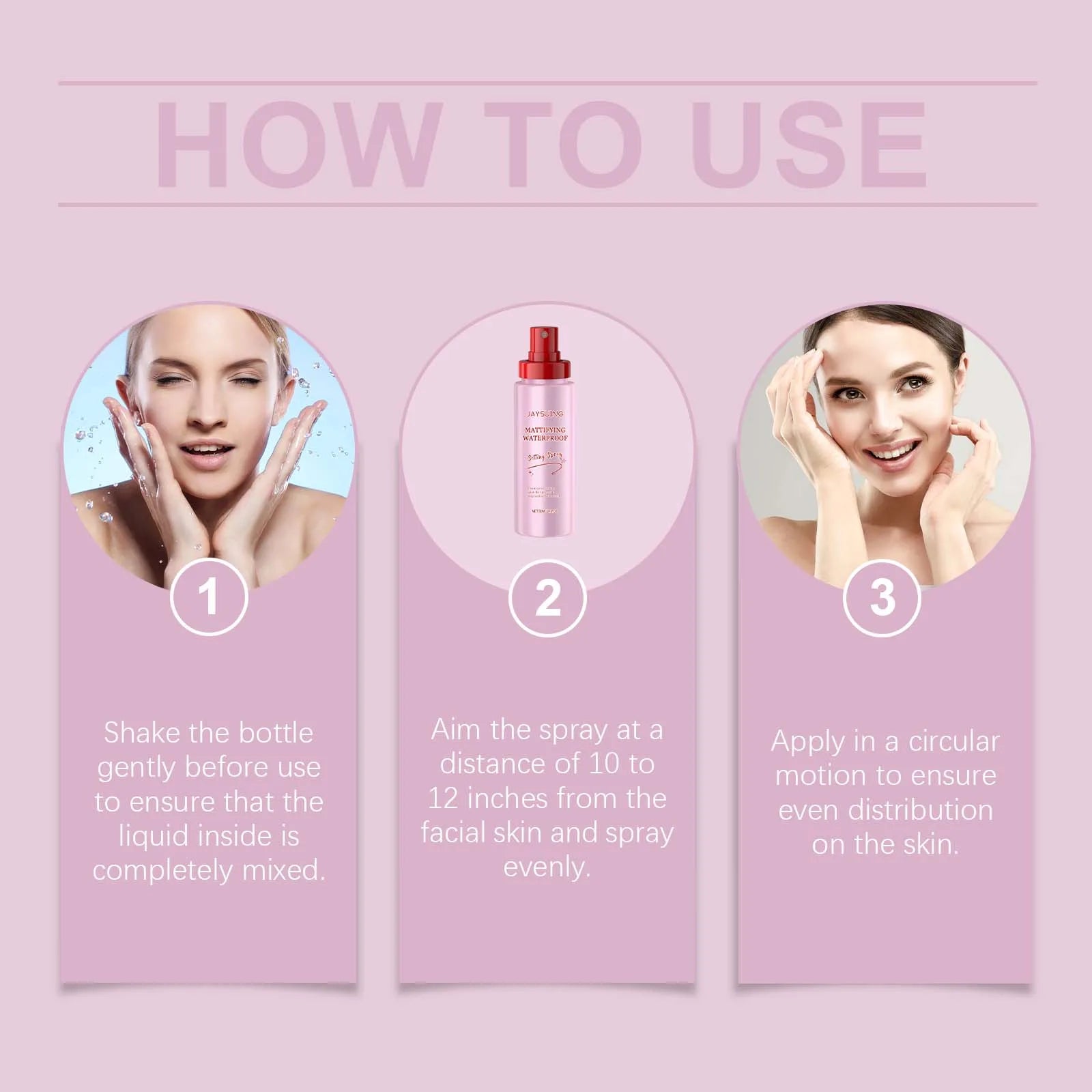 Spray fixateur de maquillage imperméable, hydratant pour le visage, contrôle durable de l'huile, mat naturel, rafraîchissant, Spray fixateur de maquillage