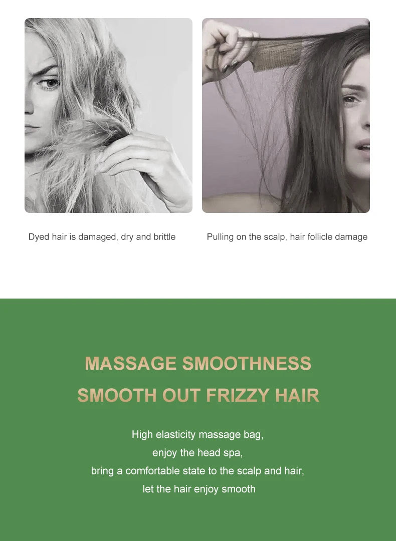 CALIYI cheveux Massage coussin d'air peigne brosse cuir chevelu brosse à cheveux démêlant antistatique Salon SPA coiffure outil de coiffure ovale rond