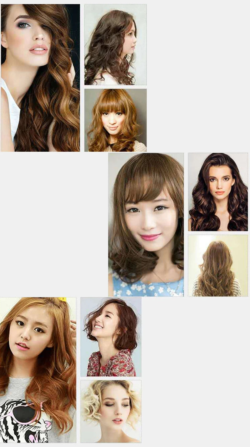 Fer à friser électrique professionnel, bigoudis en céramique, LCD, boucles à rouleaux, baguette ondulée, outils de coiffage à la mode