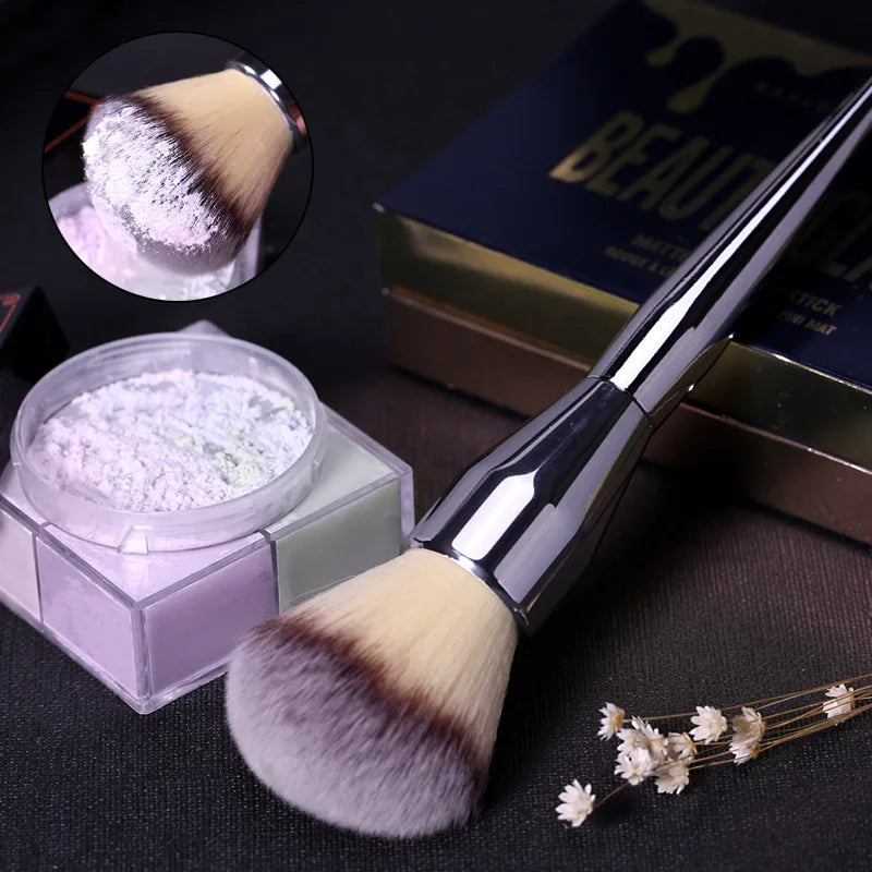 Pinceau à poudre en vrac, simple et grand, fibre ultra douce, outil de beauté