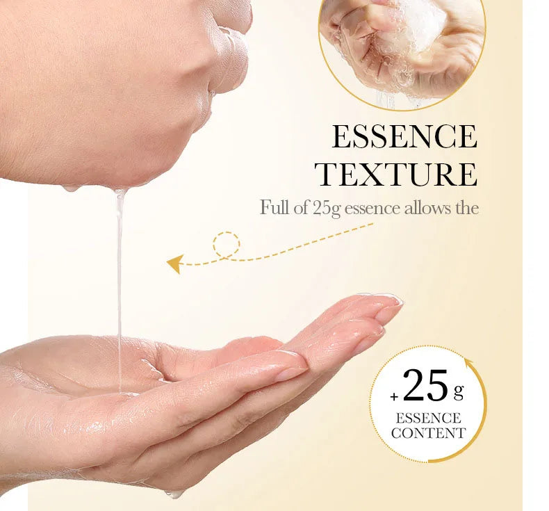 10 pièces SADOER 24K or vitamine C acide hyaluronique masque Facial hydratant raffermissant hydratant masques faciaux produits de soins de la peau