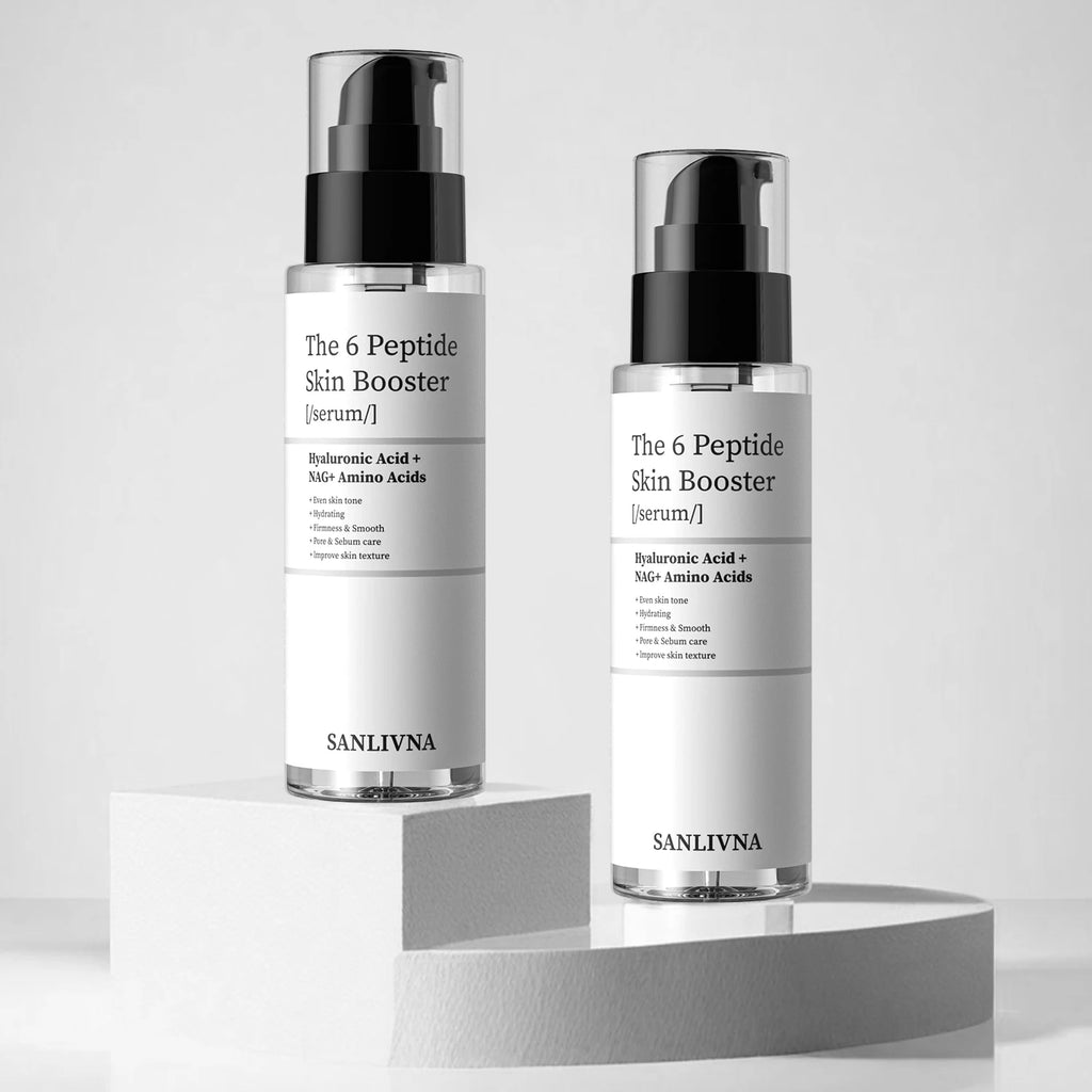 Le ensemble de soins pour la peau rafraîchissant pour le visage à 6 peptides contient du collagène pour améliorer les ridules, éclaircir la peau, hydrate et nourrir