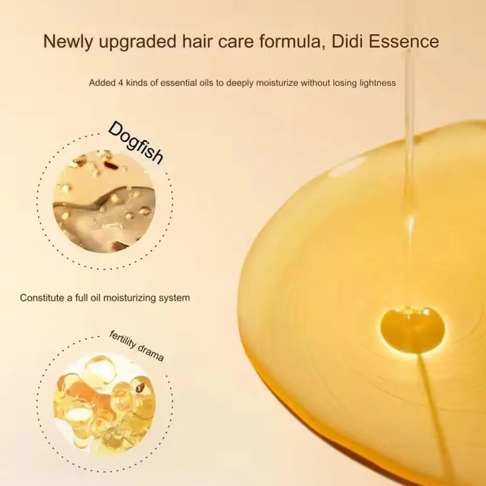 Sérum capillaire à l'huile d'argan marocaine, brume d'huile légère pour pointes fourchues, cheveux crépus et mèches, réparation d'huile capillaire, brillant