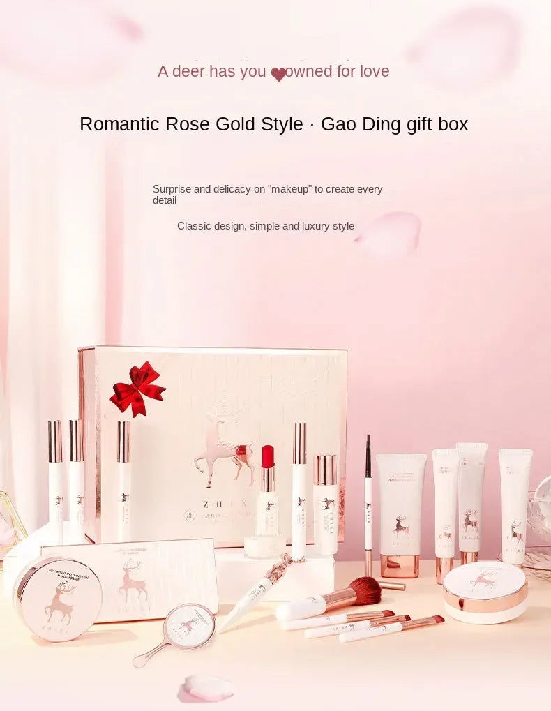 Coffret de maquillage pour femme, boîte mystère complète, rouge à lèvres, fard à barrage, coffret cadeau, inviter le maquillage, produits de soins de la peau, cosmétiques chauds, 20 pièces