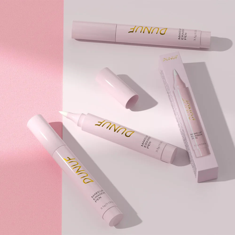 Stylo gomme de maquillage pour lèvres, yeux, outil de nettoyage des pores du visage, crayon dissolvant doux, formule sans traction, soins de la peau indispensables
