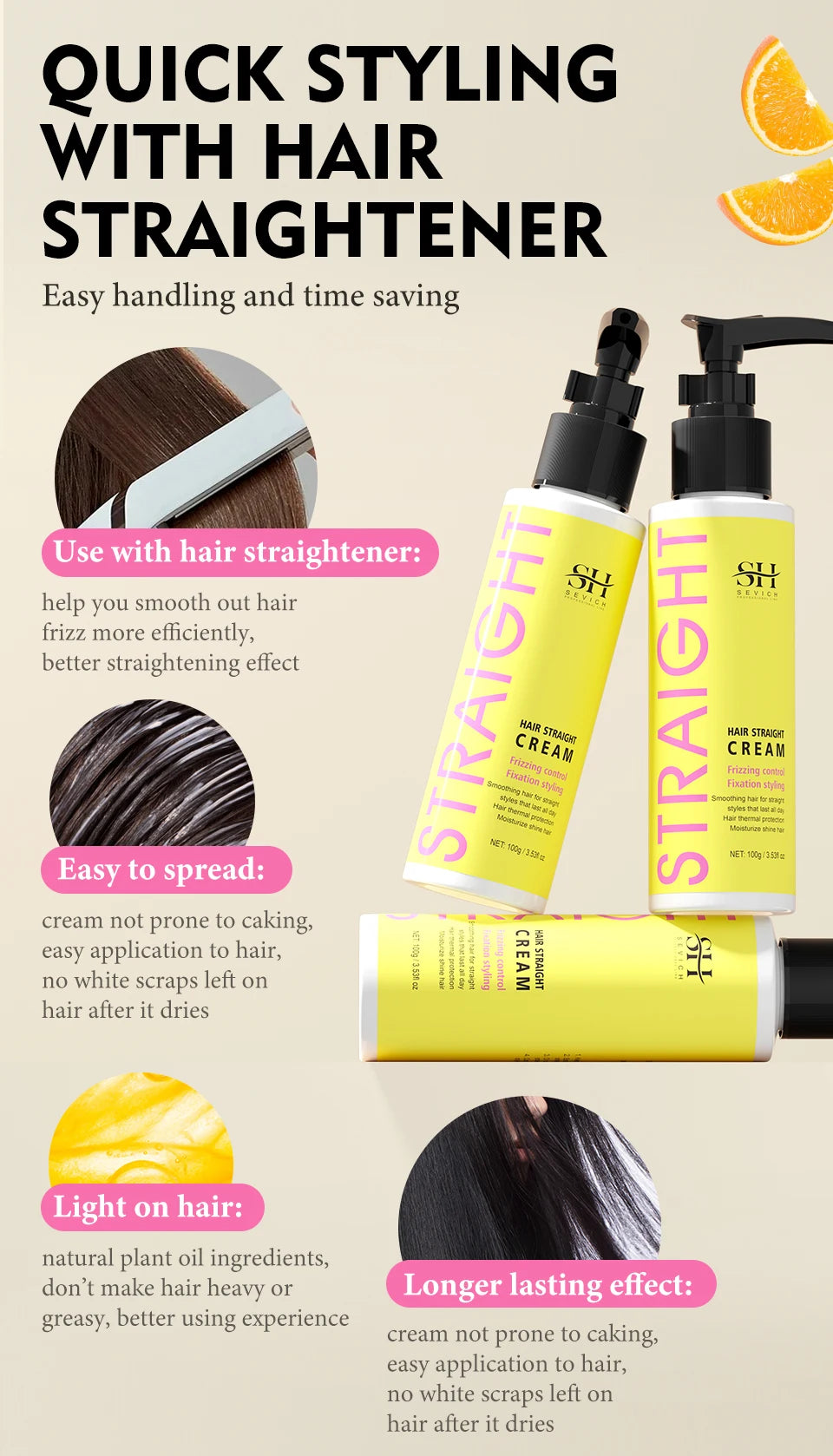 SEVICH – crème lissante à la kératine, revitalisante réparatrice pour cheveux, crème correctrice de protéines pour Salon de coiffure, réduit les cheveux crépus et secs