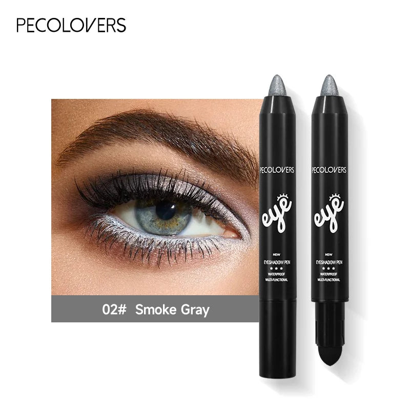 Bâton de crayon de fard à barrage imperméable, stylo d'eye-liner de fard à barrage scintillant nacré, outil de maquillage des yeux longue durée, 6 couleurs