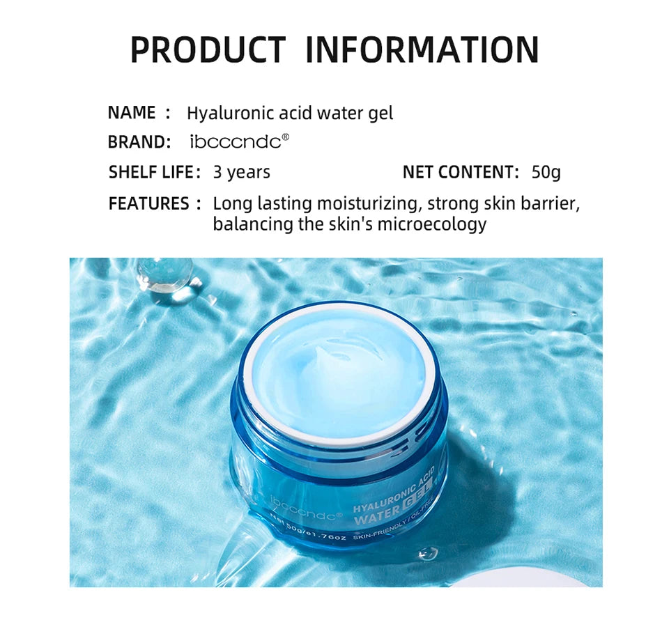 Crème Gel à l'acide hyaluronique, hydratante pour le visage, pour hydrate et lisse, peau Extra sèche, nourrissante, améliore la sécheresse, Lotion pour le visage