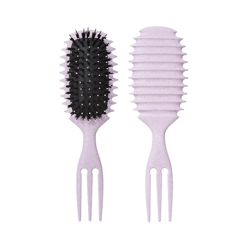 Brosse coiffante pour cheveux bouclés Candy Bursh: boucles définies sur cheveux mouillés, poils en Nylon, peigne démêlant et volumateur pour tous les types de cheveux, 1 pièce