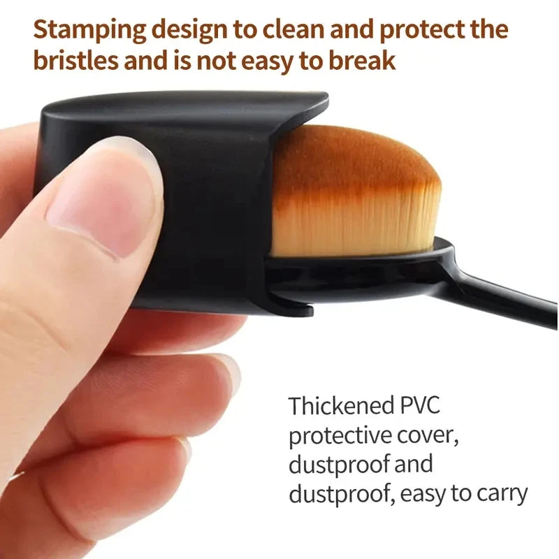 1/2/5 pièces grande brosse de fond de teint brosse à dents forme maquillage outils de maquillage obtenir une Application rapide et uniforme de crèmes et de poudres cosmétiques