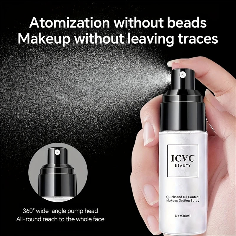 Spray de réglage de maquillage professionnel, Spray de Fixation de contrôle de l'huile, cosmétiques durables, mat naturel et rafraîchissant pour femmes