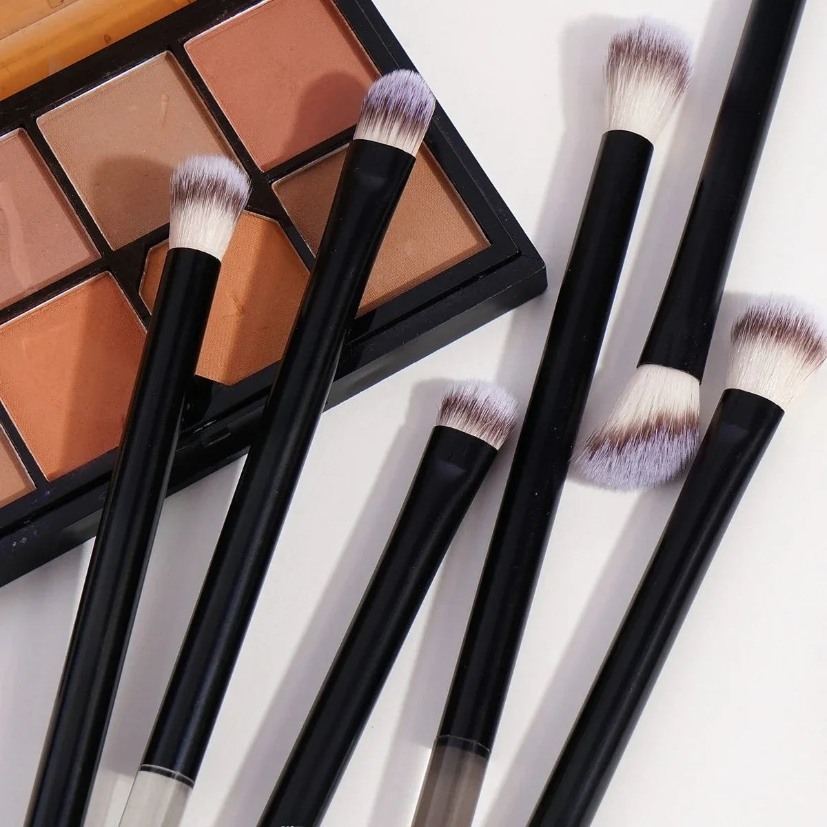 Ensemble de pinceaux de maquillage 12 pièces-pinceaux pour fond de teint, correcteur, fard à paupières et Blush pour le visage