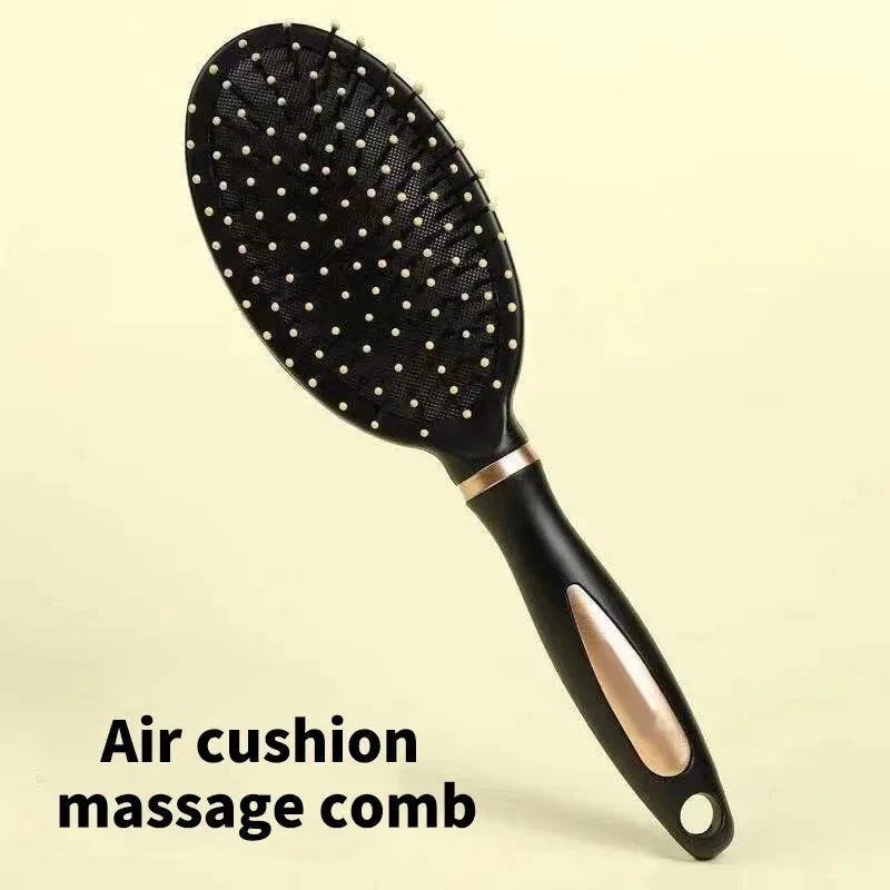 Peigne de massage en plastique pour cheveux bouclés, soins pratiques, masseur de tête SPA, ménage, sac gonflable