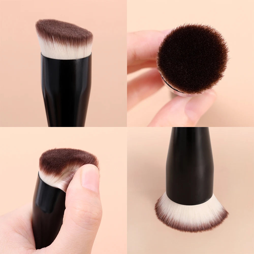 Pinceaux de maquillage, correcteur de fond de teint, couverture coudée sans couture, crème liquide synthétique, cernes, cosmétiques, brosse de Contour, outil de beauté