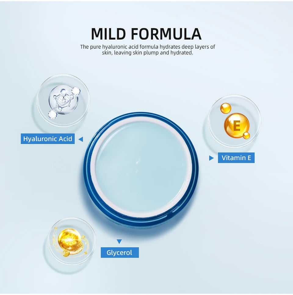Crème Gel à l'acide hyaluronique, hydratante pour le visage, pour hydrate et lisse, peau Extra sèche, nourrissante, améliore la sécheresse, Lotion pour le visage