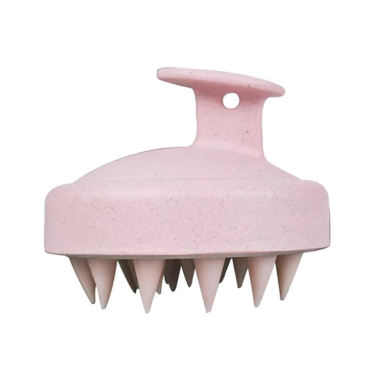 Brosse de lavage des cheveux TPE + paille de blé, brosse de lavage des cheveux, brosse de tête du cuir chevelu, peigne anti-démangeaison, brosse de Massage, outil de coiffure
